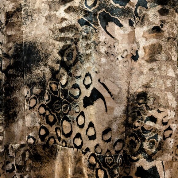 Vintage Animal Print Velvet Blouse Artex Collections - Picture 10 of 10